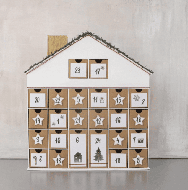 Calendrier de l’avent : Ma maison de Noël en papier mâché – Image 4