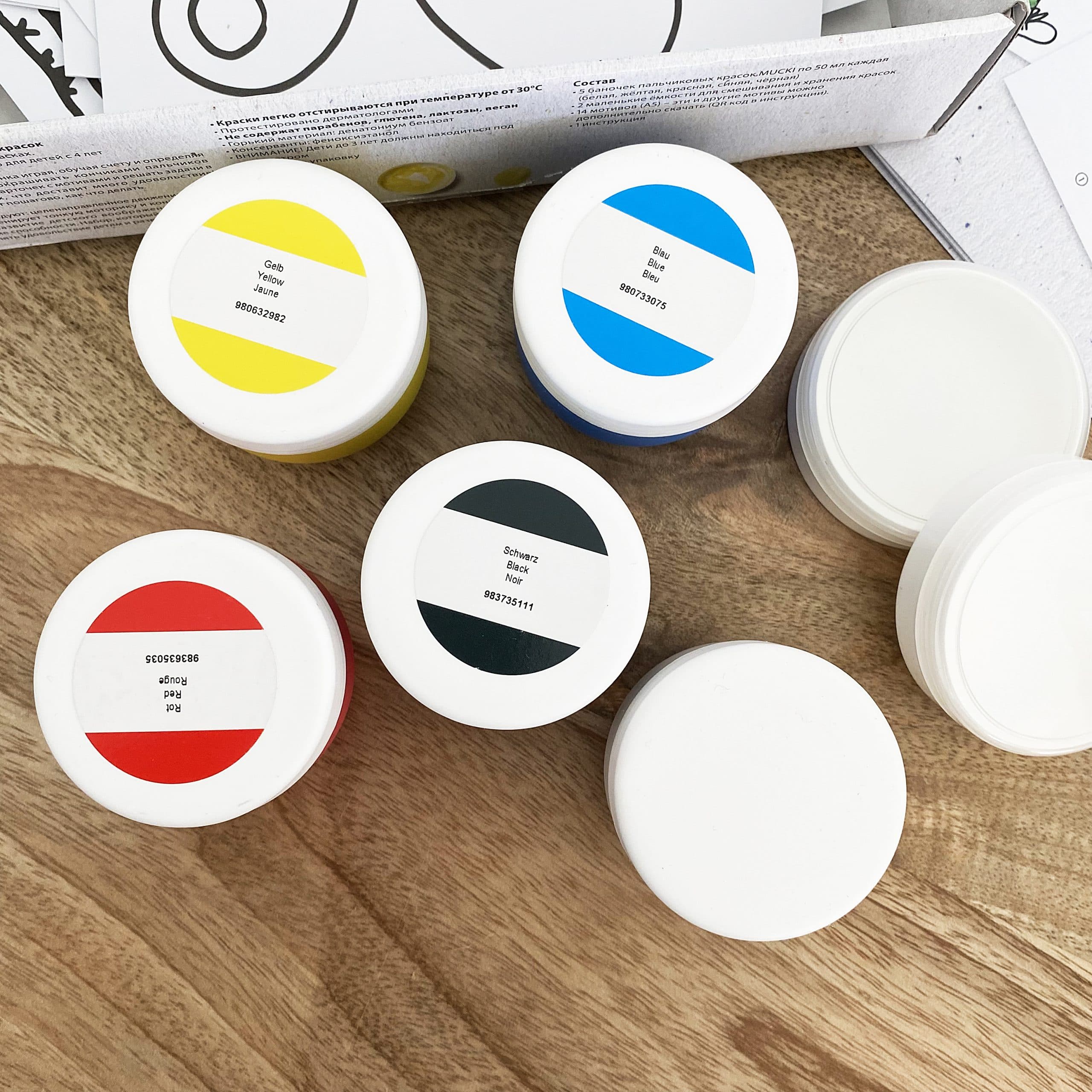 Coffret : J’apprends à connaitre les couleurs avec la peinture et les doigts – Image 6