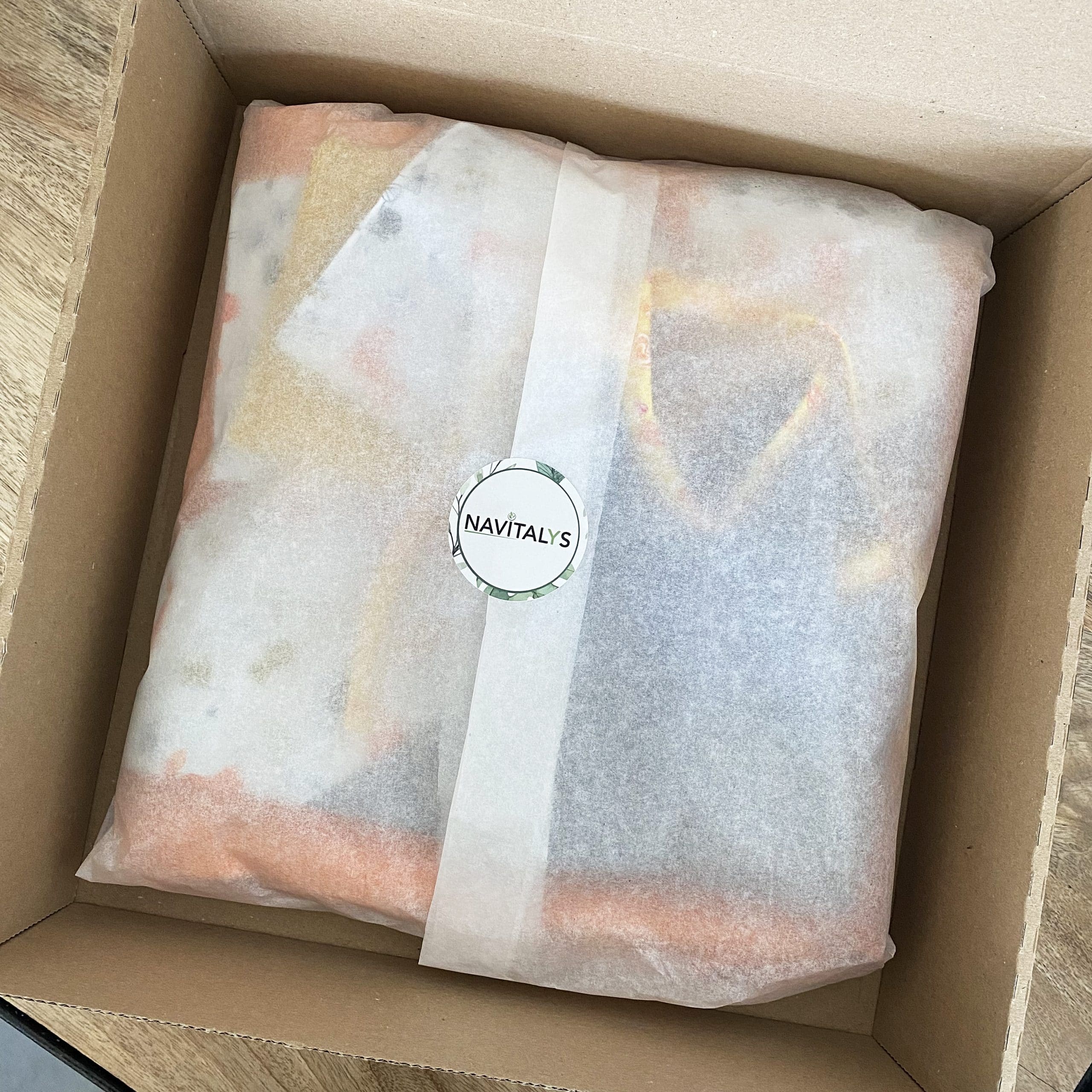 Kit de naissance (cape de bain / cotons lavables / bavoir) – Motif papillon – Image 3